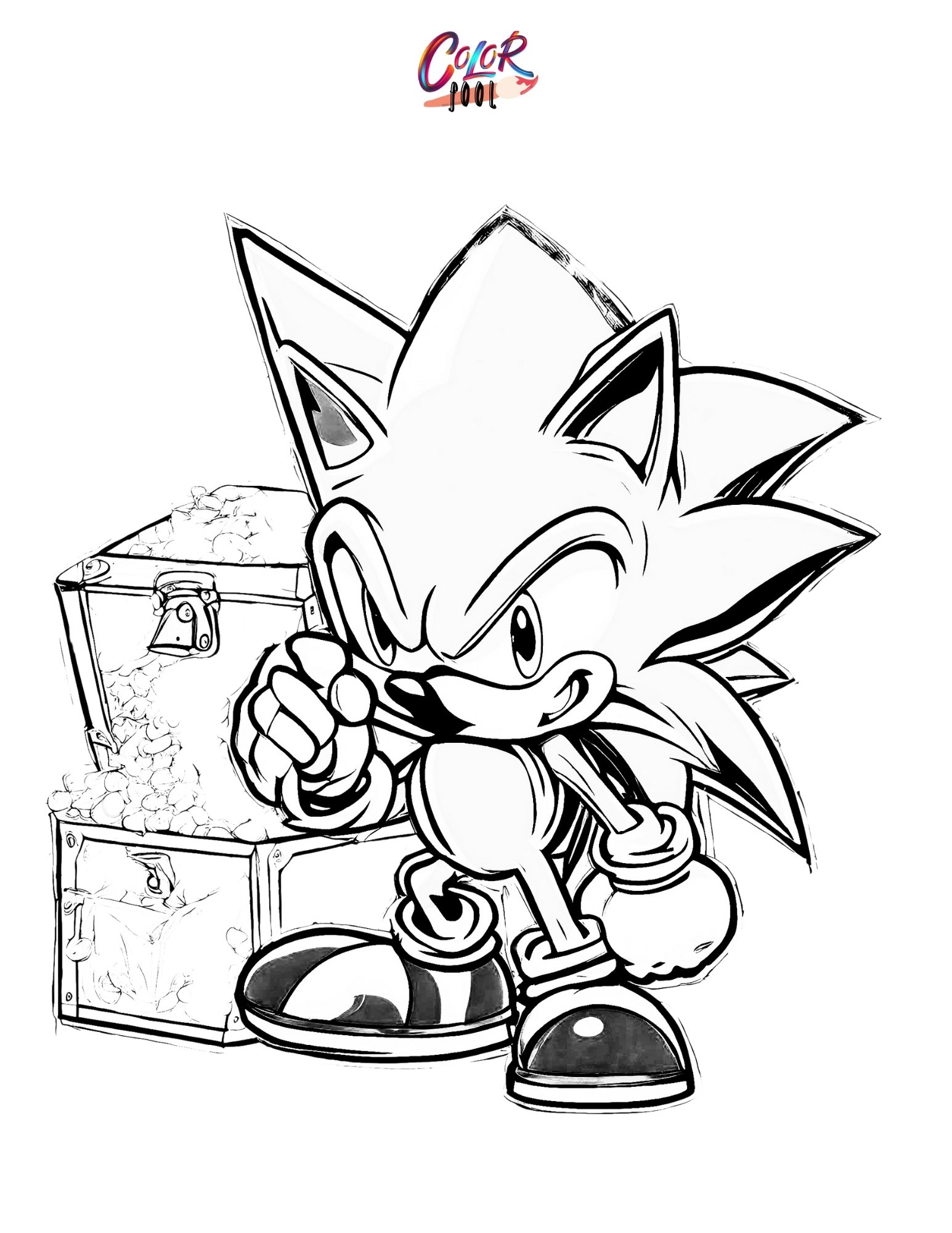 print sonic coloring pages 