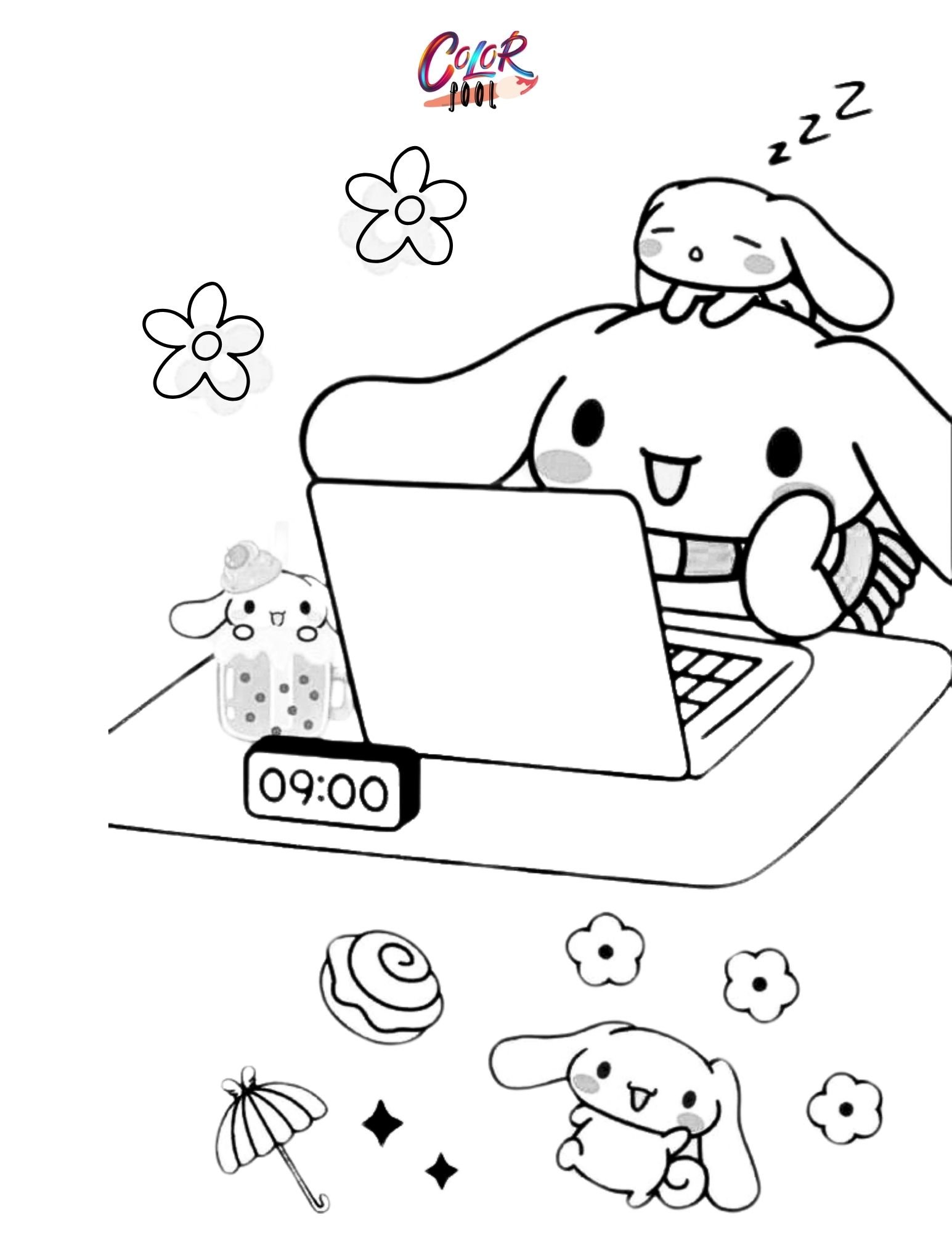 coloring pages cinnamoroll