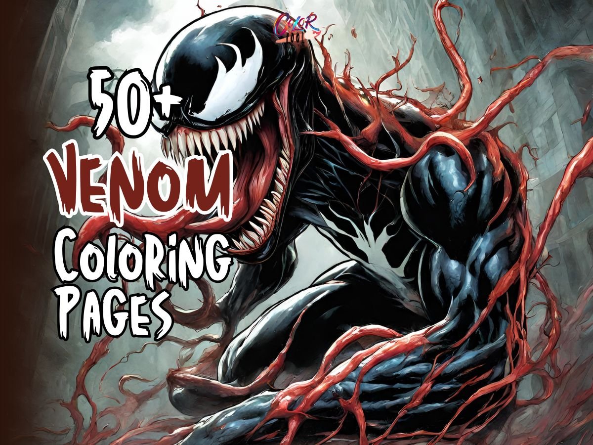 venom coloring pages