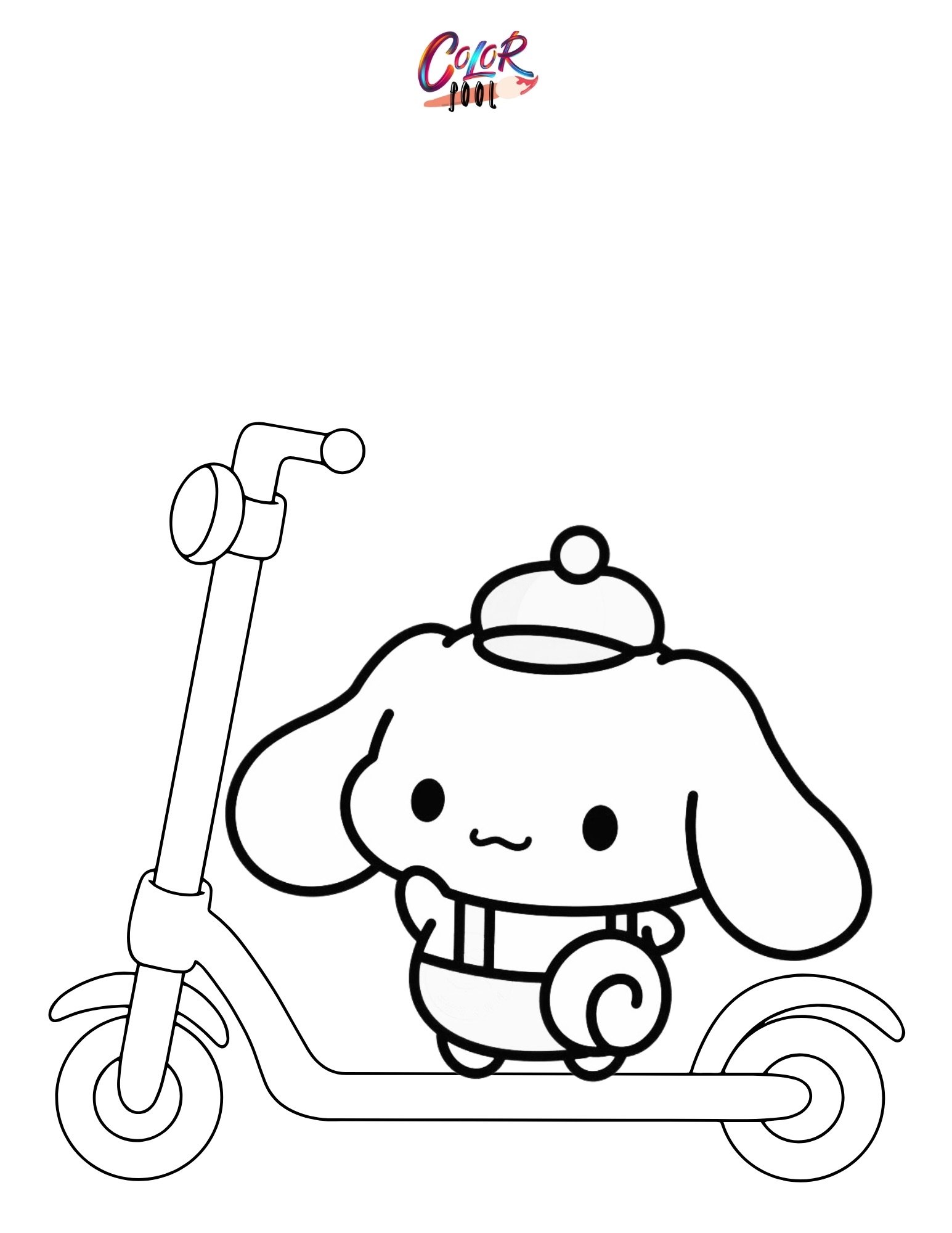 cinnamon roll coloring page