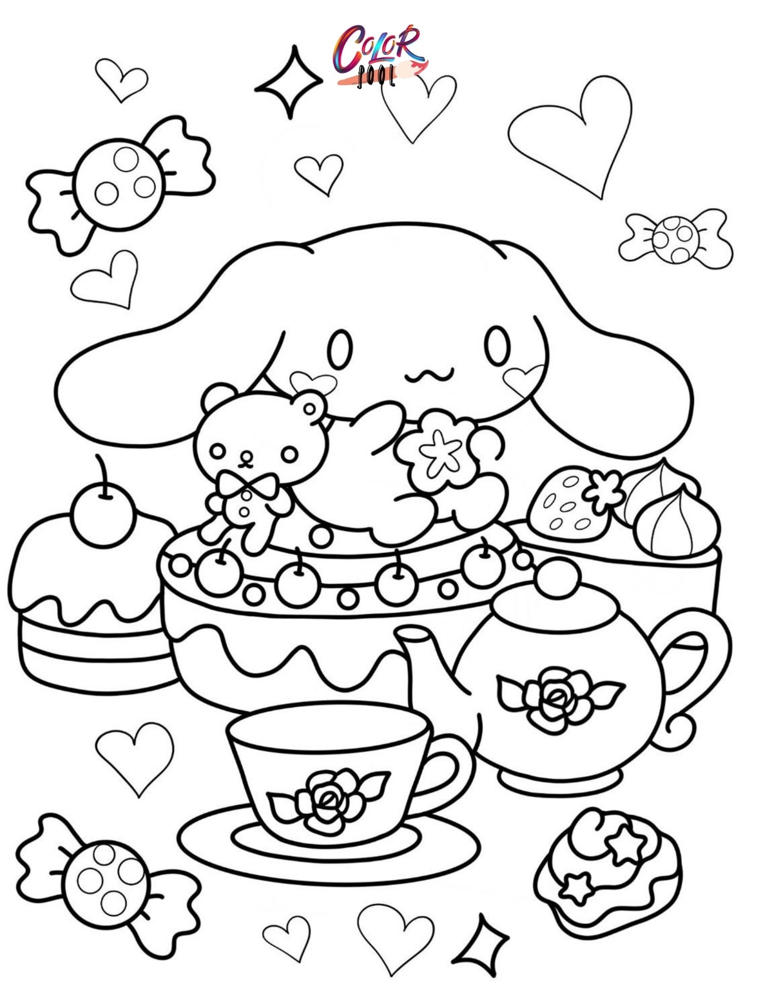 cinnamoroll coloring paper