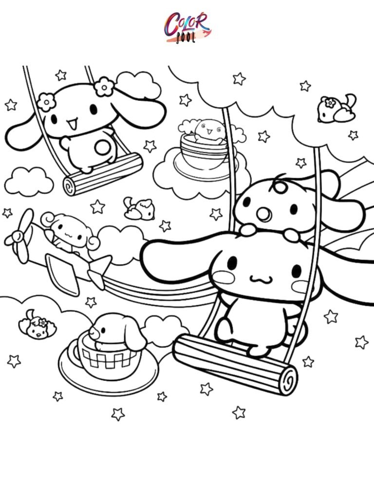 Cinnamoroll Coloring Pages — 40+ Free Printables