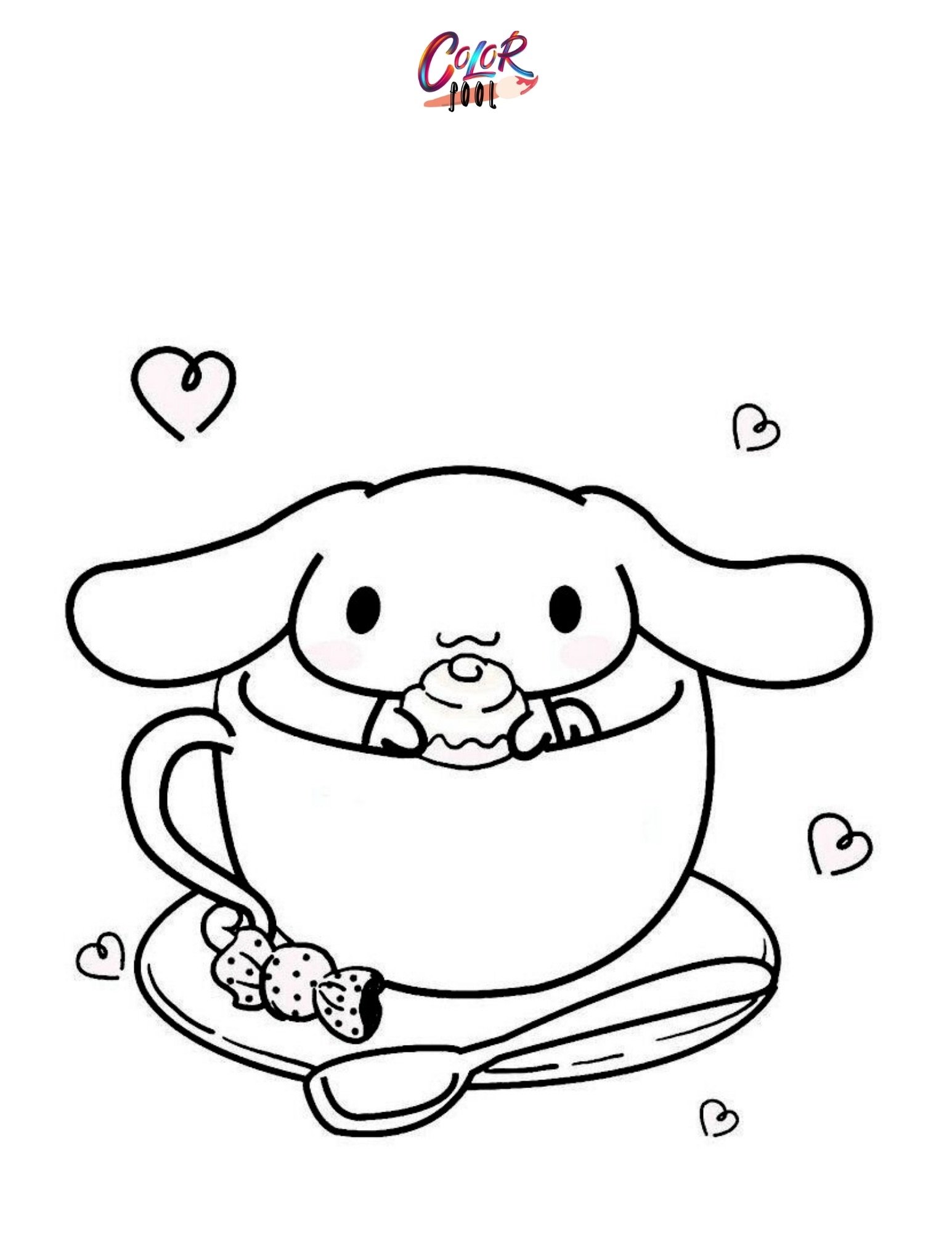 cinnamoroll coloring page