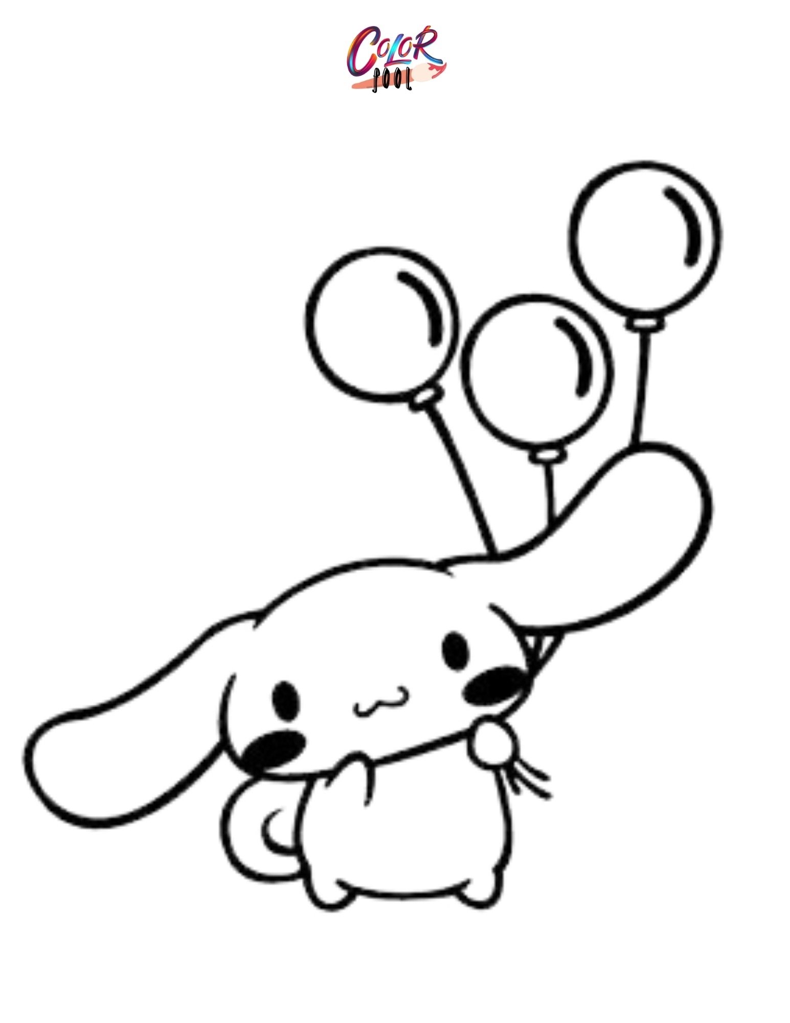 cinnamon roll sanrio coloring page