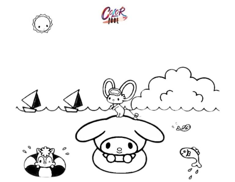 My Melody Coloring Pages — 30 Easy Coloring Creativity