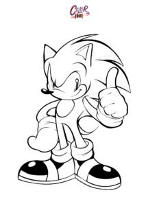 sonic 2 coloring