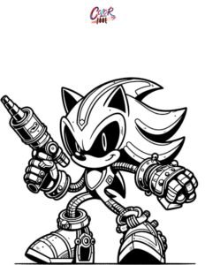 sonic coloring sheets