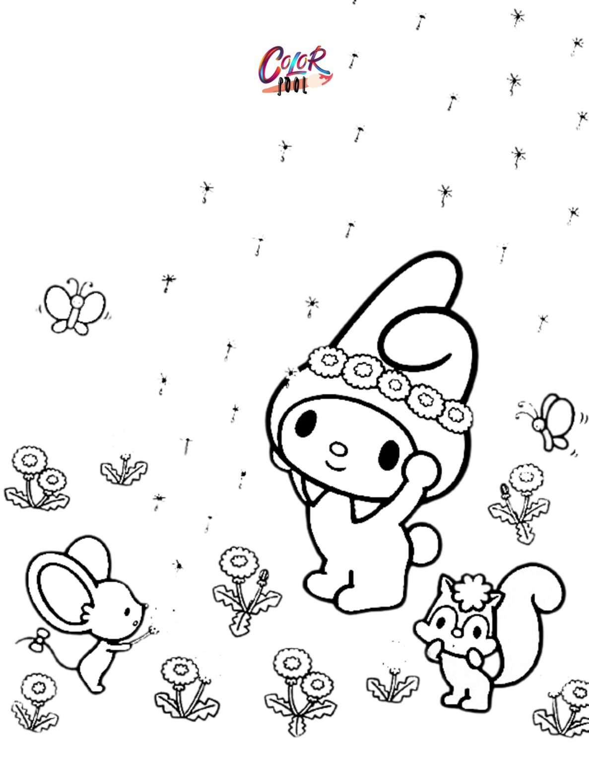 My Melody Coloring Pages — 30 Easy Coloring Creativity