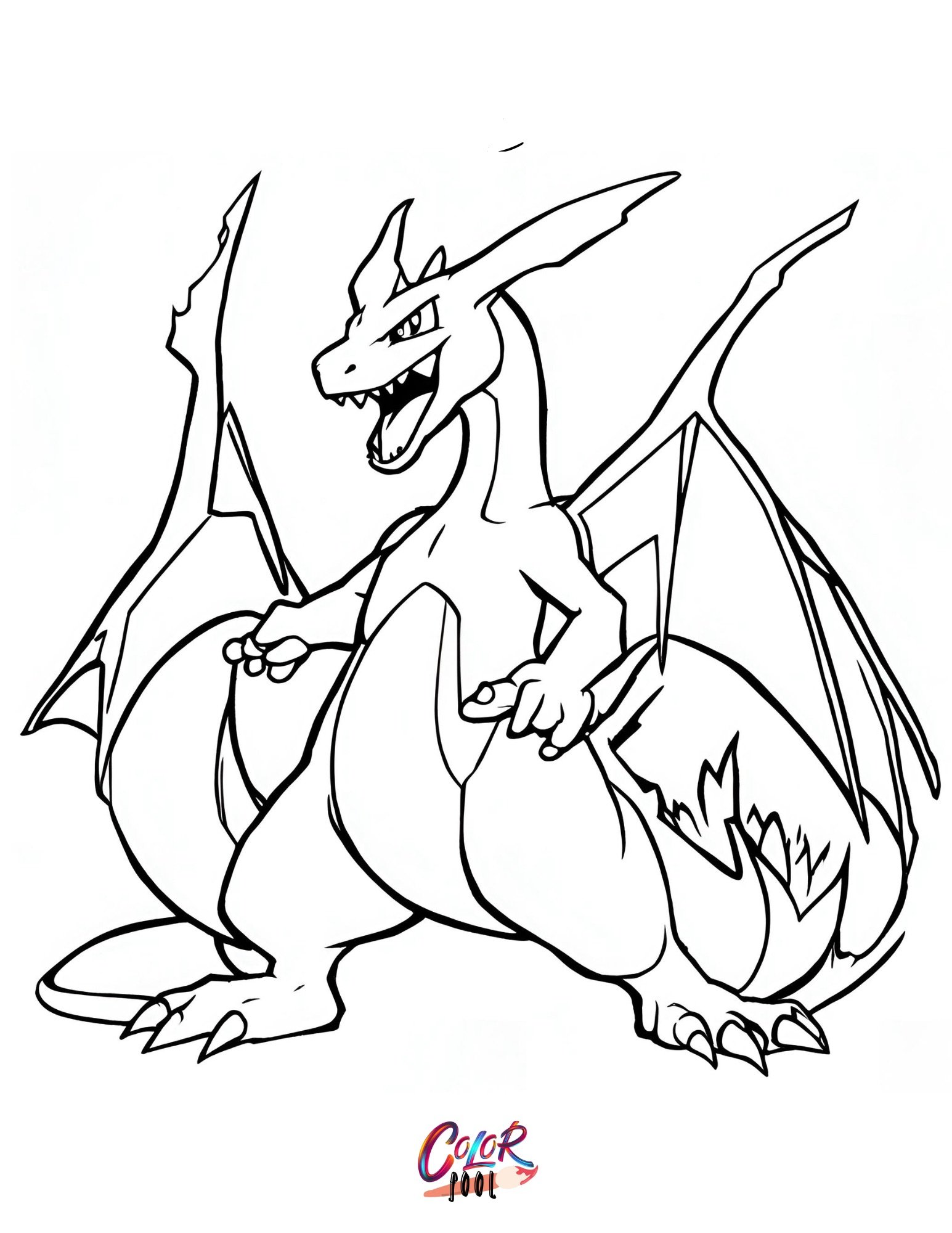 pokemon charizard coloring pages