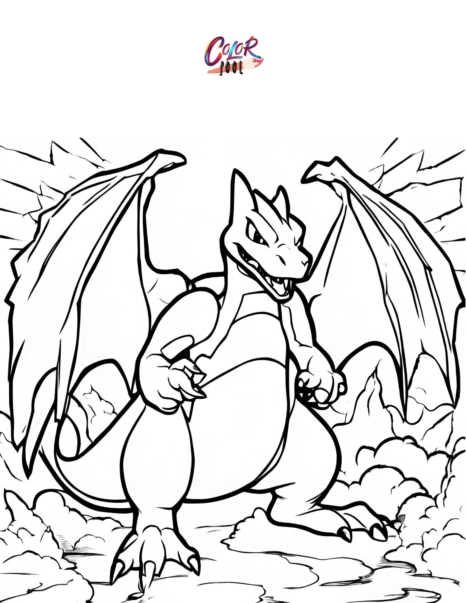 charizard pokemon card coloring pages