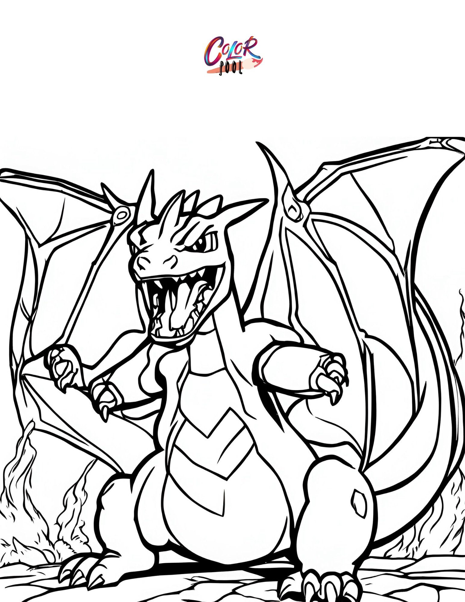 charizard color sheet