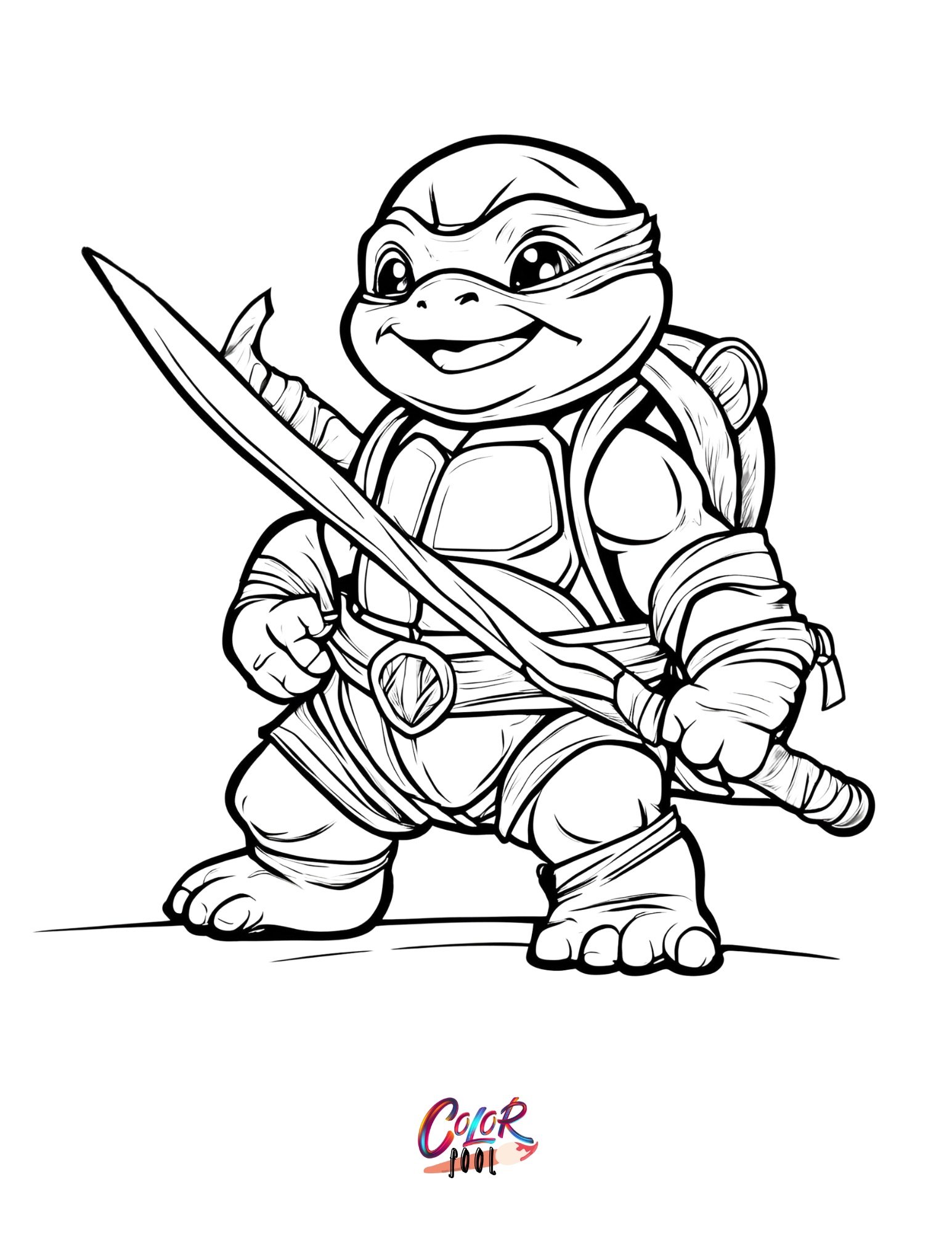 teenage mutant ninja turtles coloring page