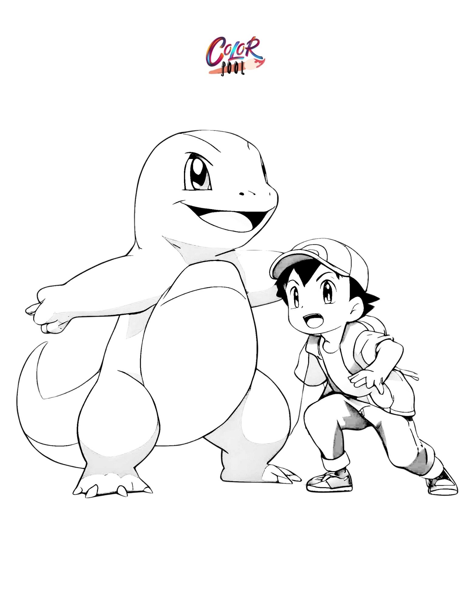 charmander coloring sheet