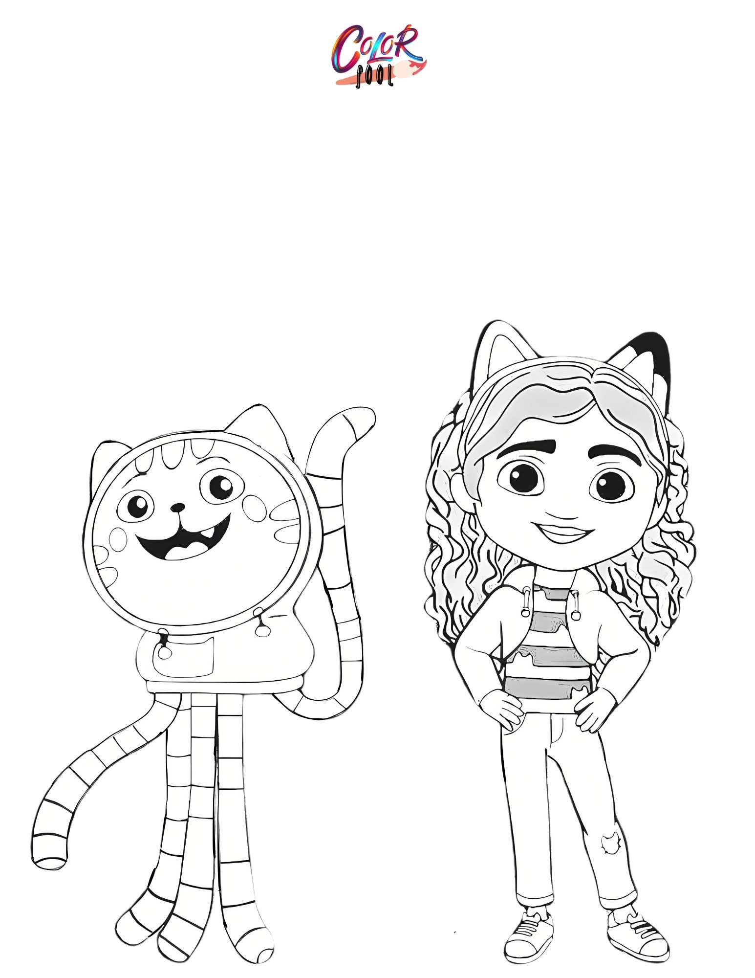 gabby doll house coloring pages