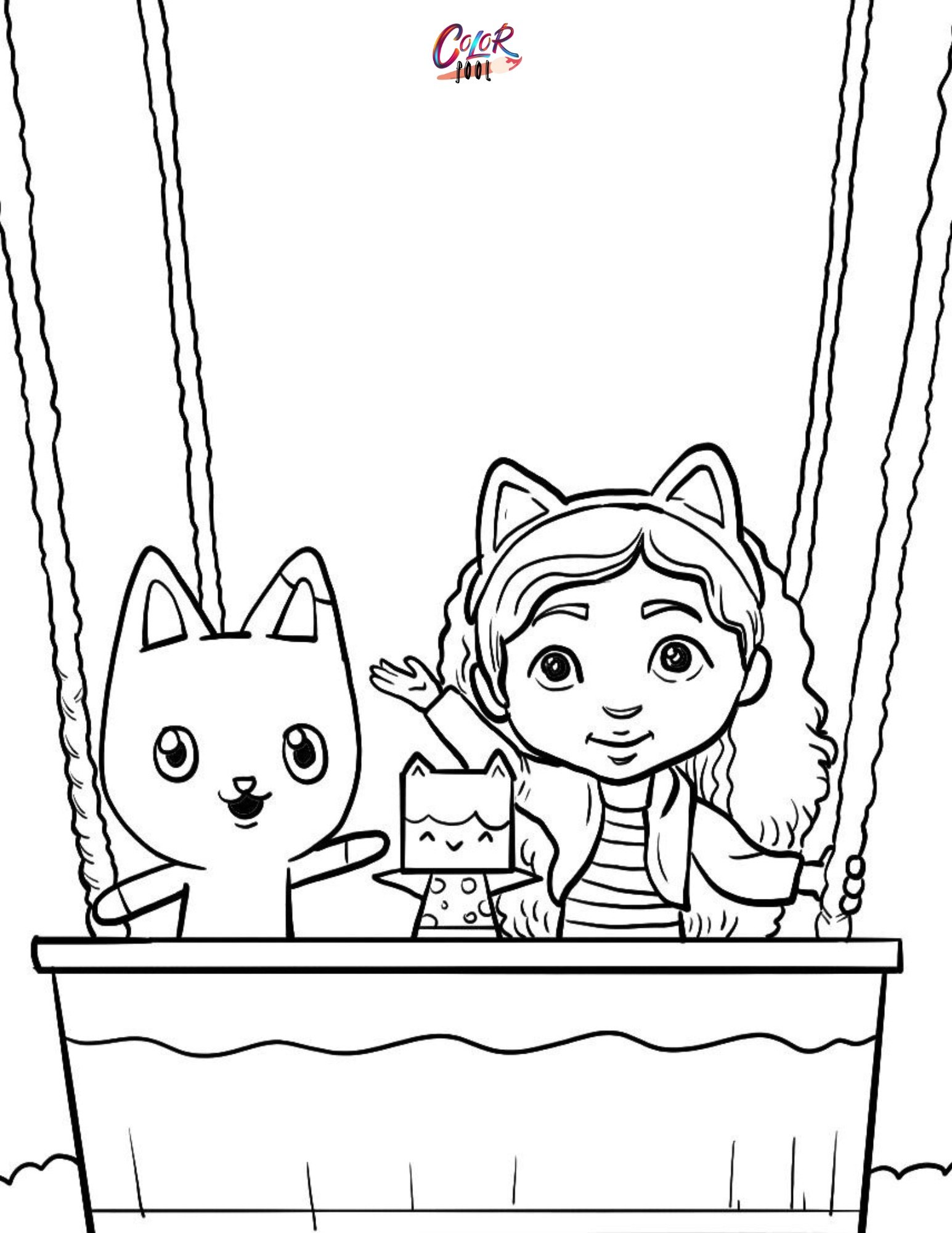 printables gabby's dollhouse coloring pages