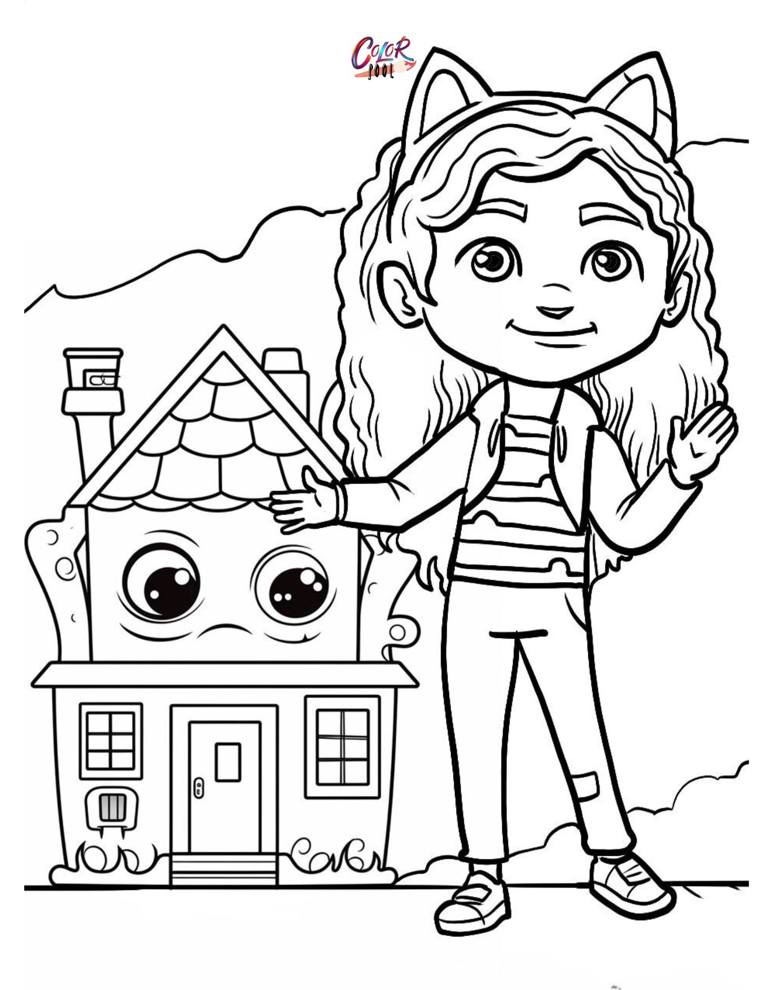 gabby cats coloring pages