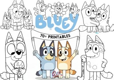 Bluey coloring sheets