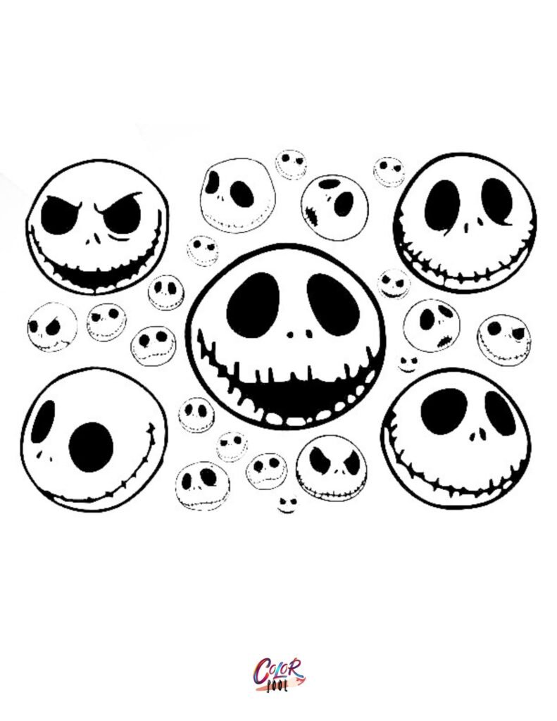 Jack Skellington Coloring Pages — 30+ FREE Printables