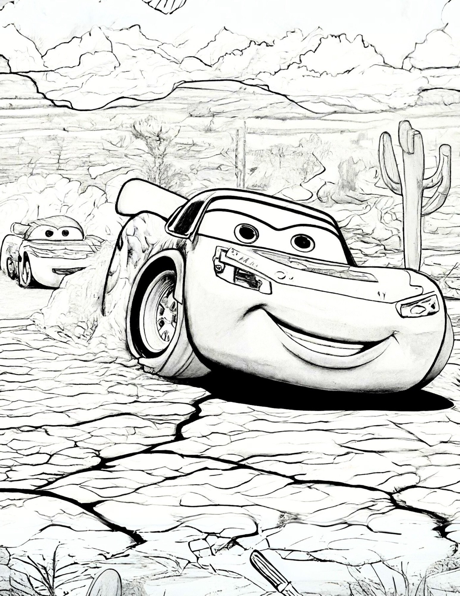 coloring pages mcqueen