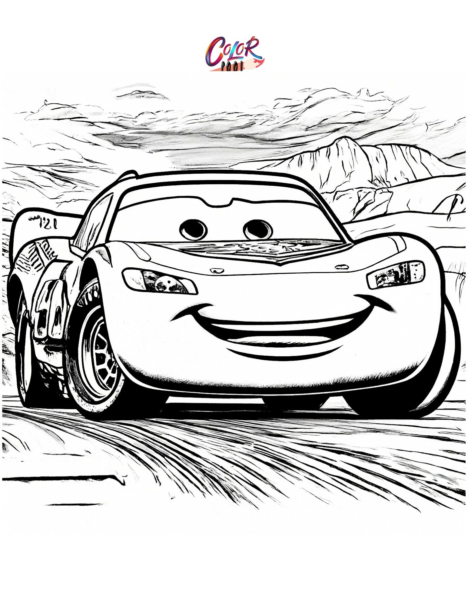 coloring pages lightning mcqueen