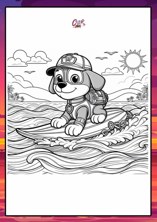 chase coloring page