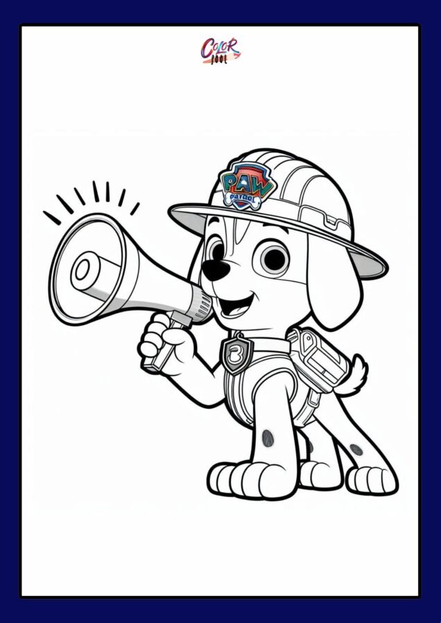 everest paw patrol coloring page​