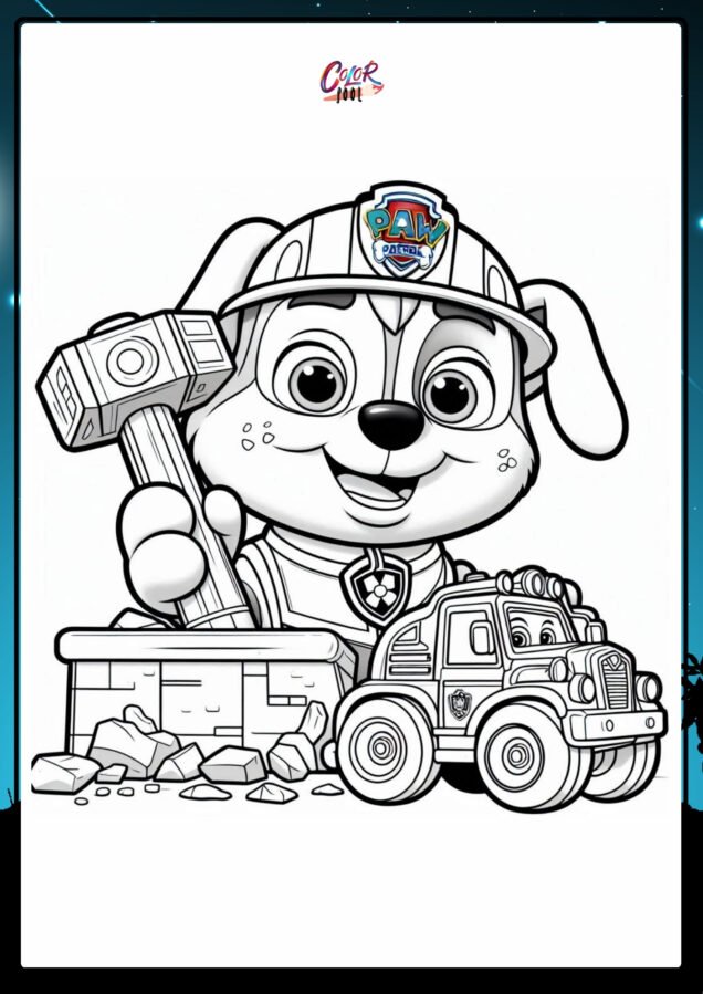 paw patrol drawing