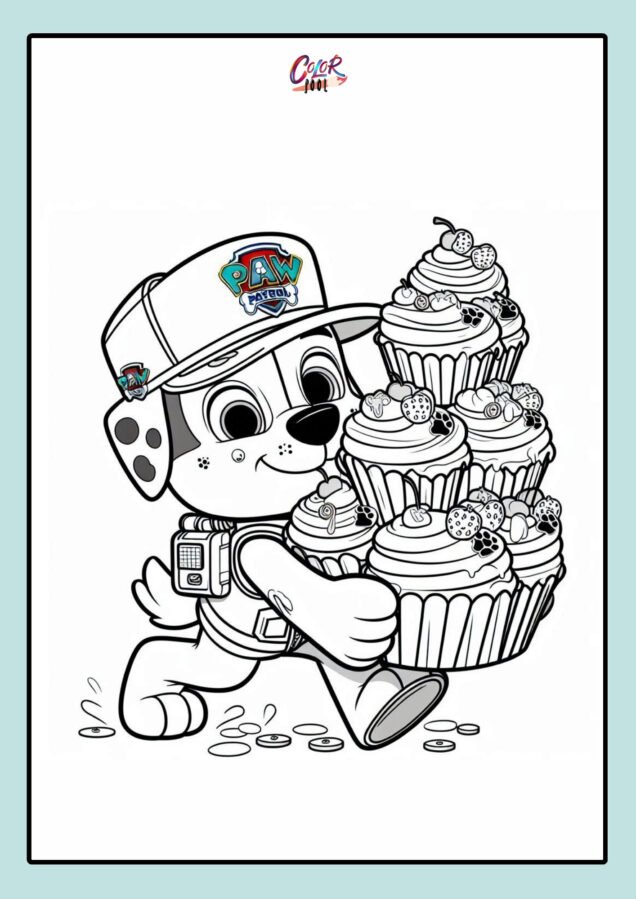 paw patrol coloring​