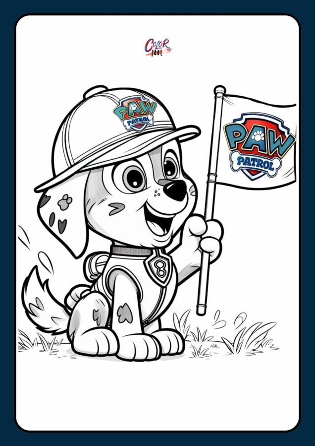 chase paw patrol coloring pages