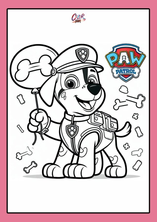 coloring pages paw patrol​