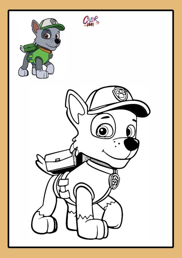 paw patrol coloring page