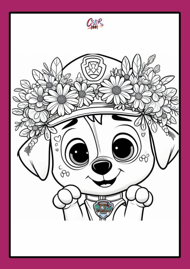 paw patrol printable coloring pages