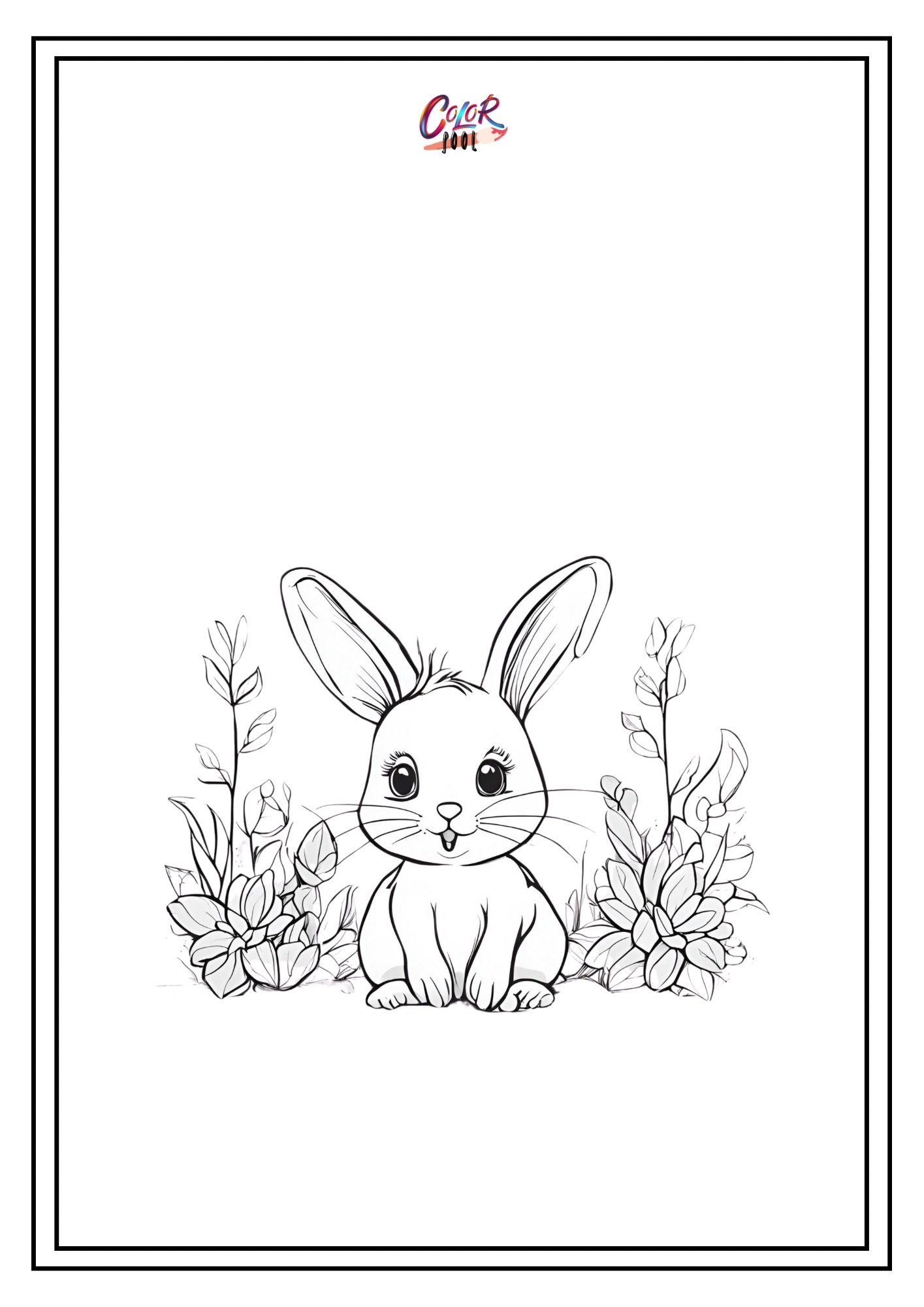 Bunny coloring pages