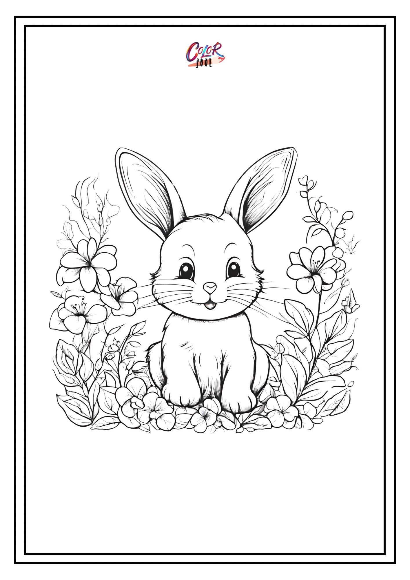 Bunny coloring pages