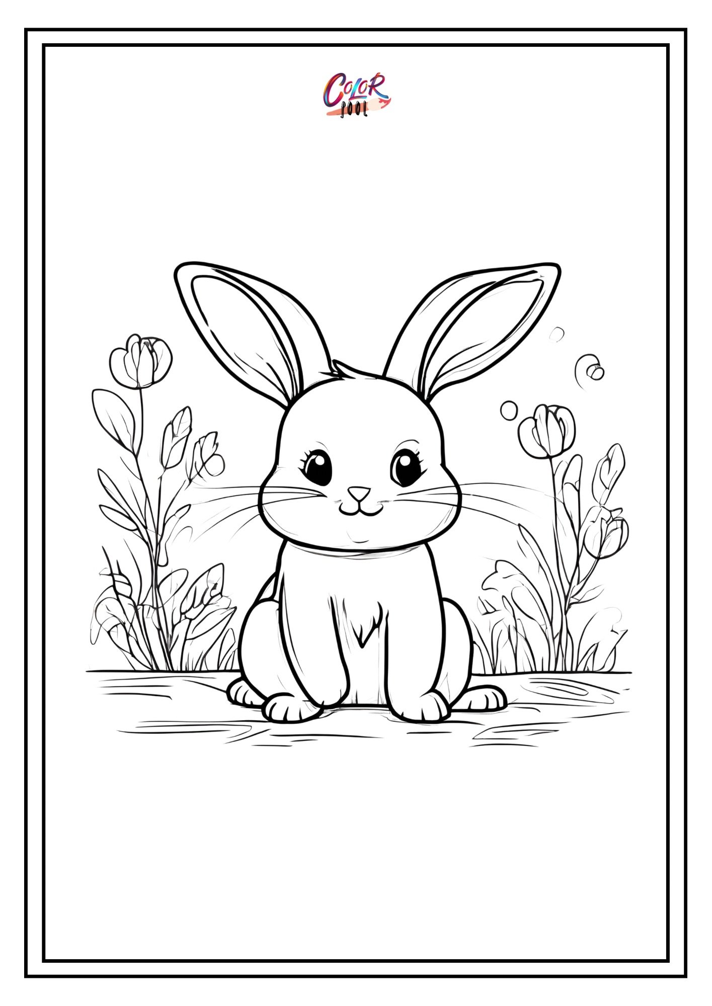 Bunny coloring pages