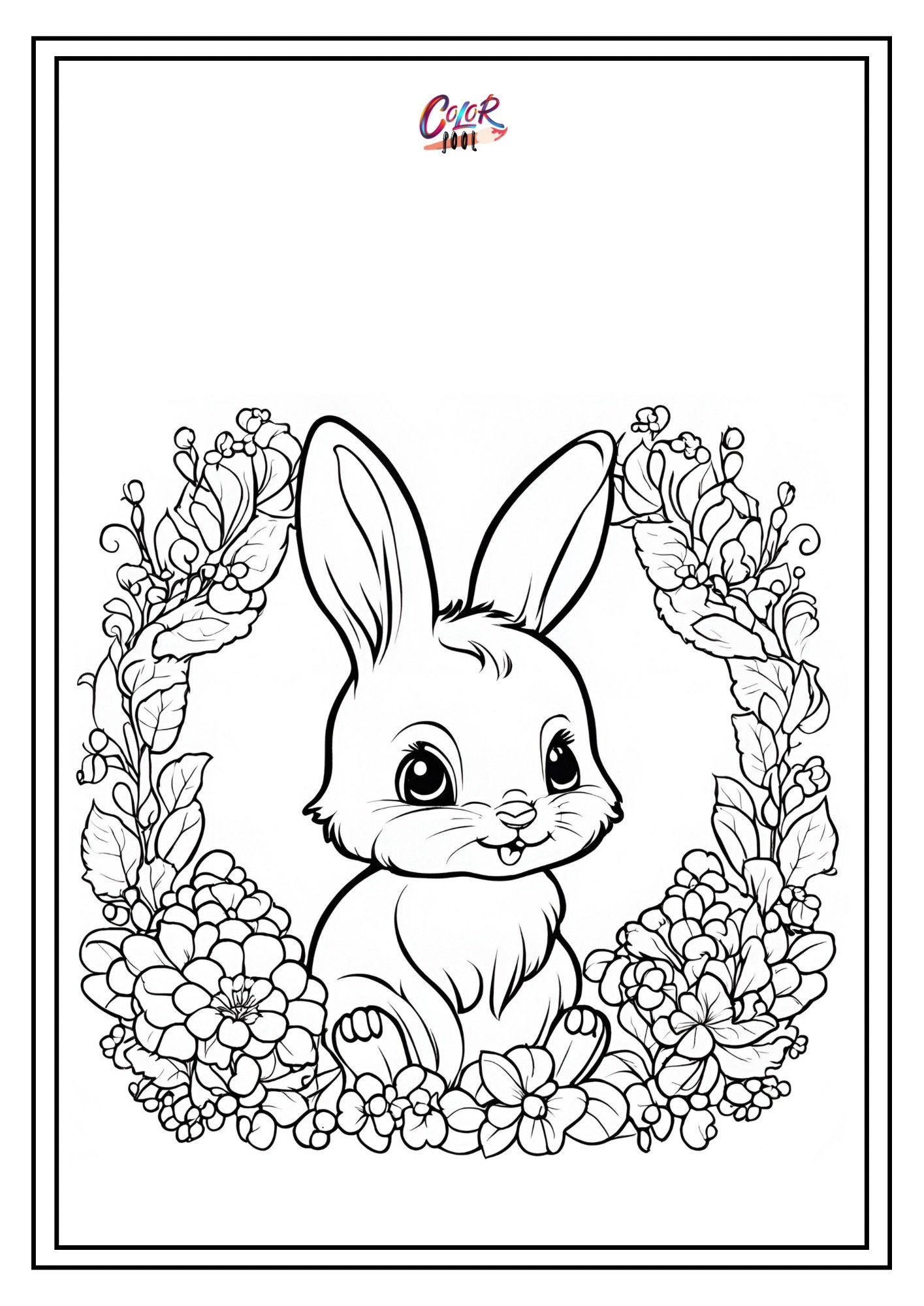 Coloring pages bunny