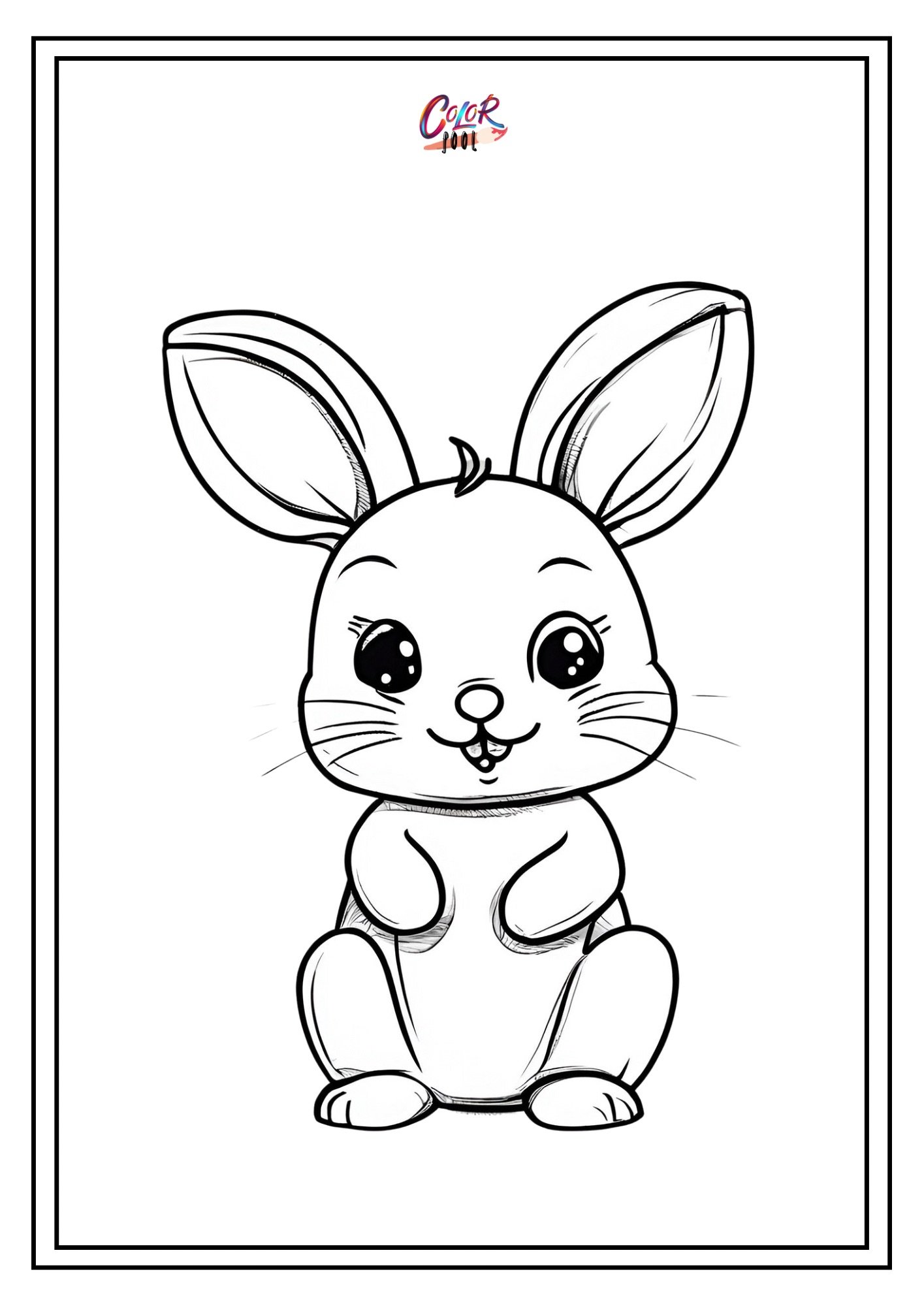 Bunny printable coloring pages