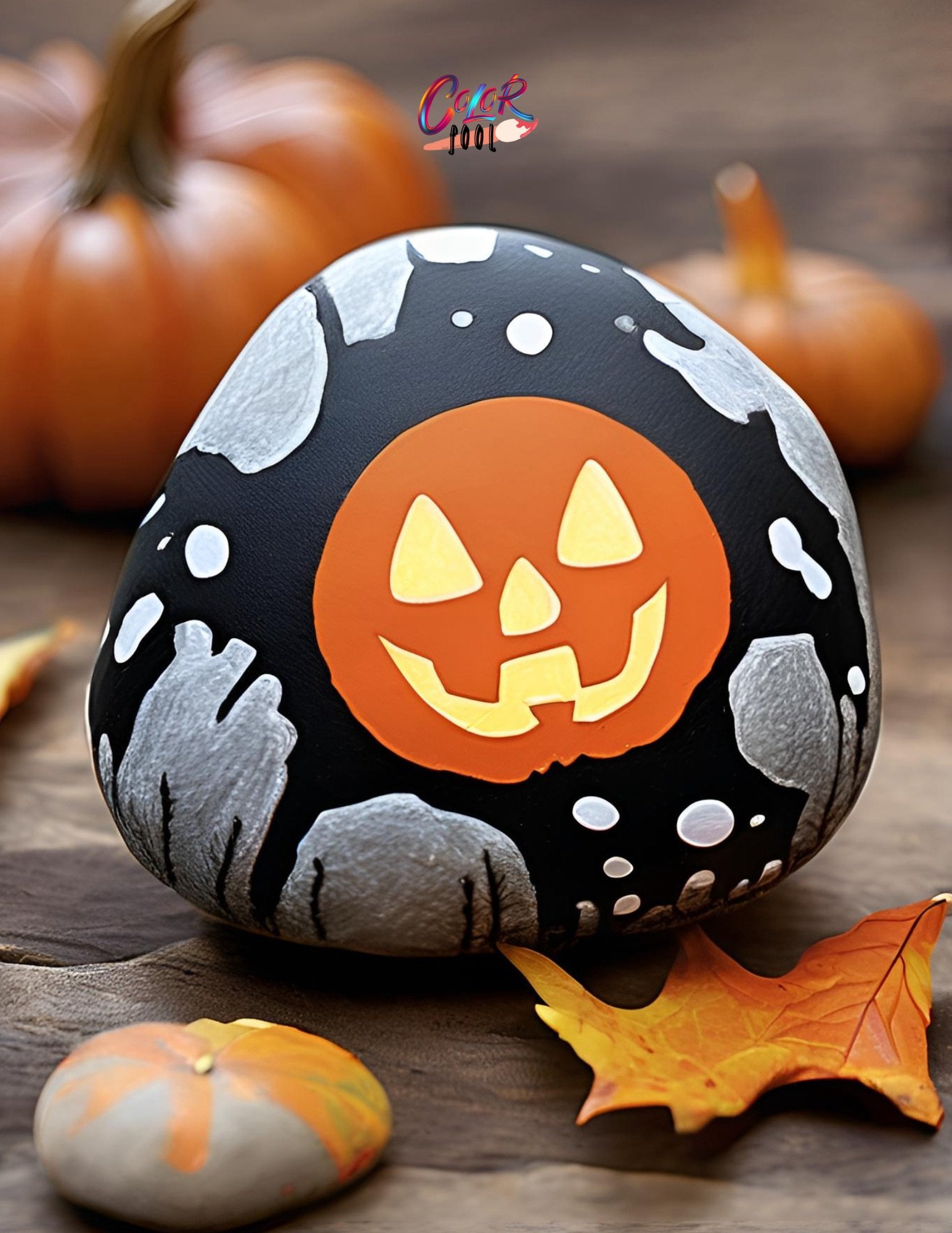 Halloween rocks to paint