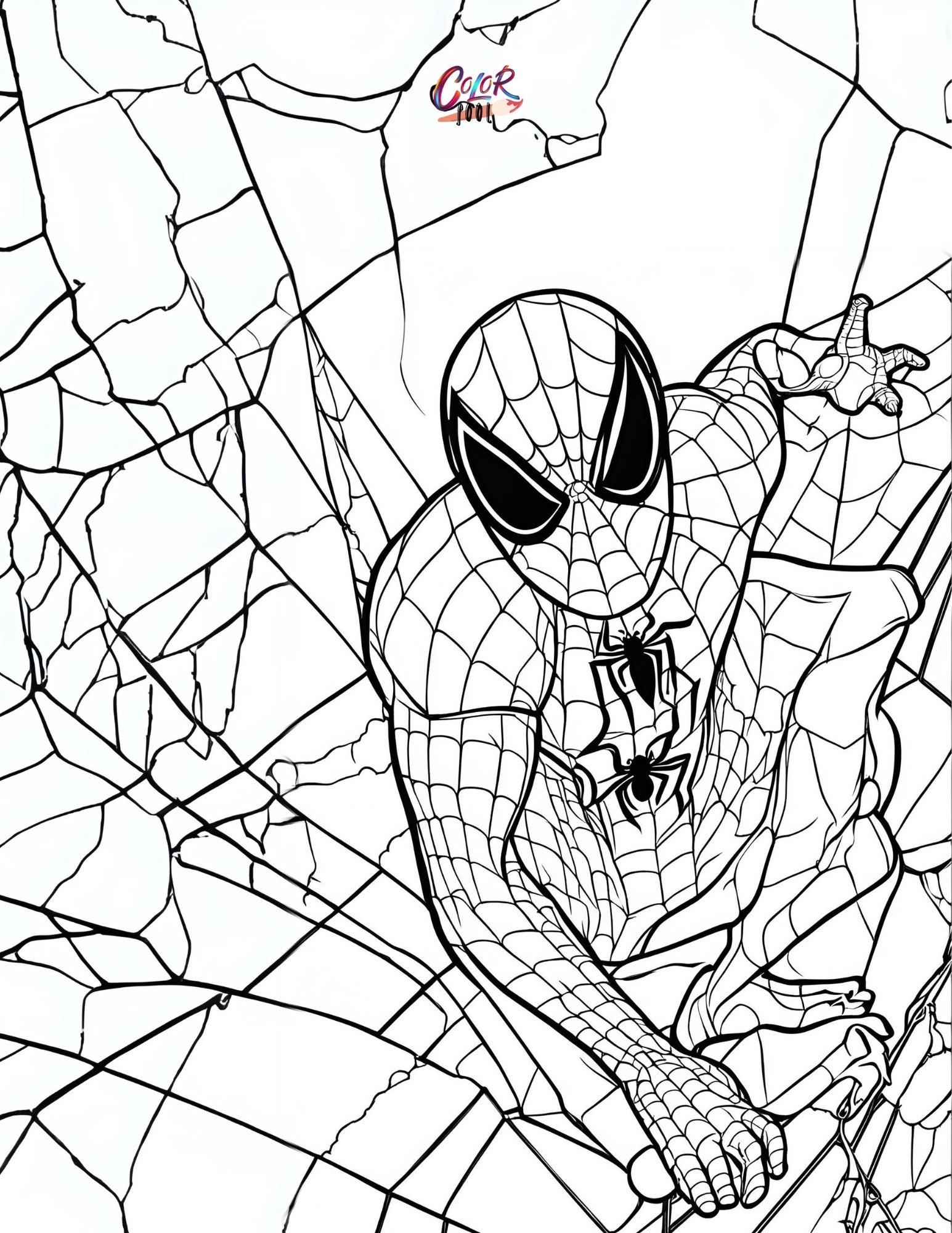 Free printable spiderman coloring pages