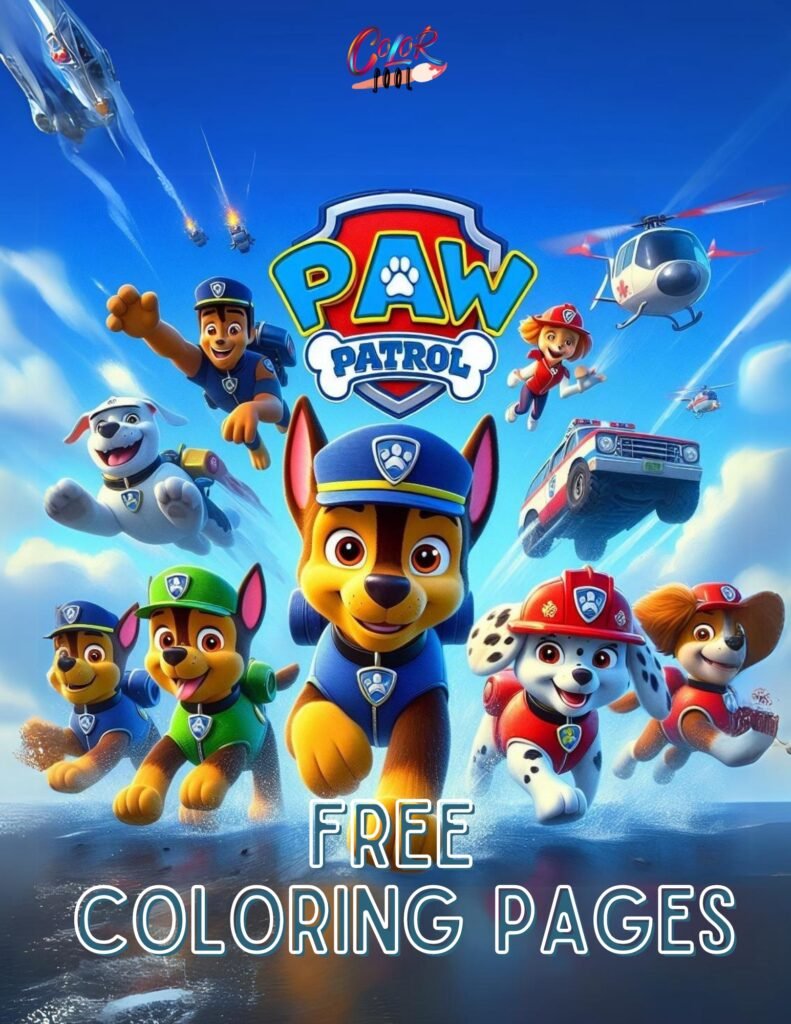 Paw patrol coloring page