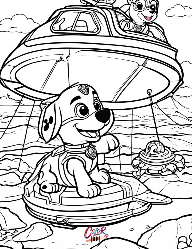 Coloring page paw patrol