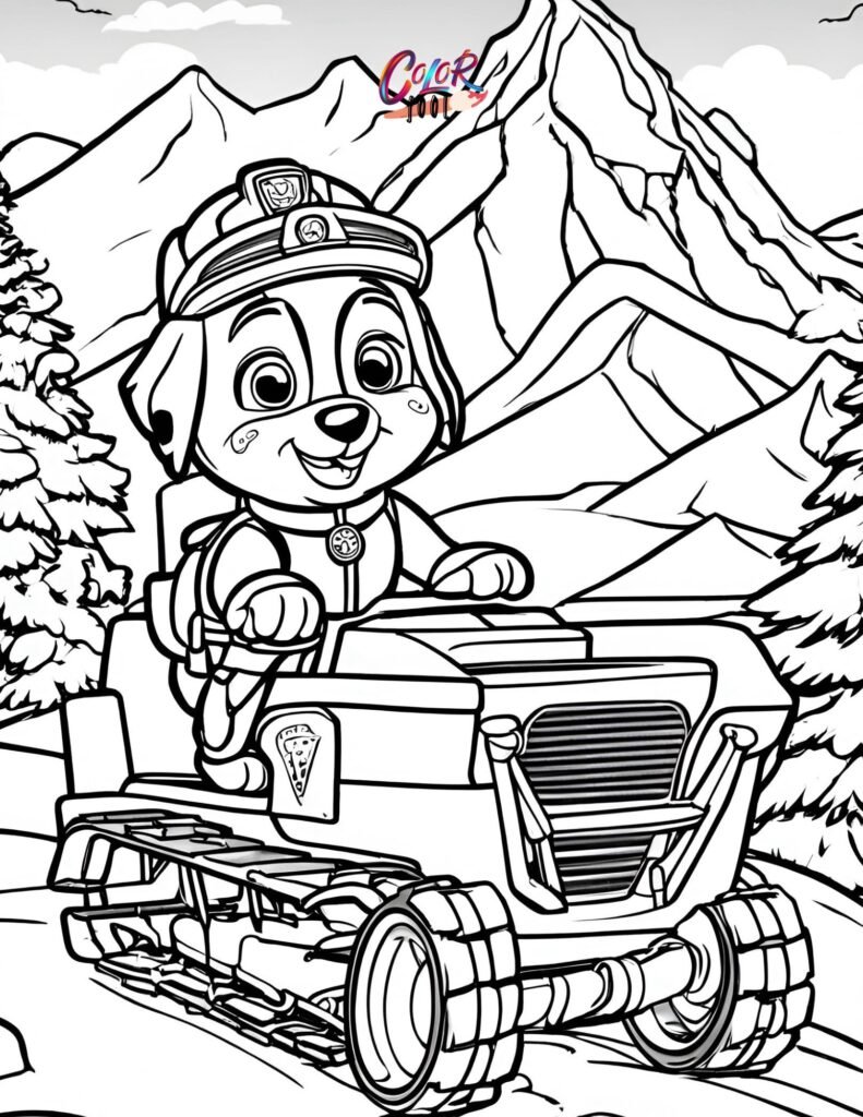 Coloring paw patrol