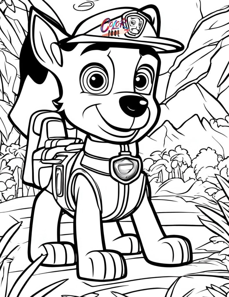 Paw patrol coloring book printables