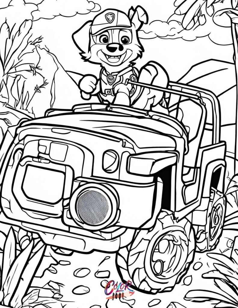 Paw patrol coloring printables