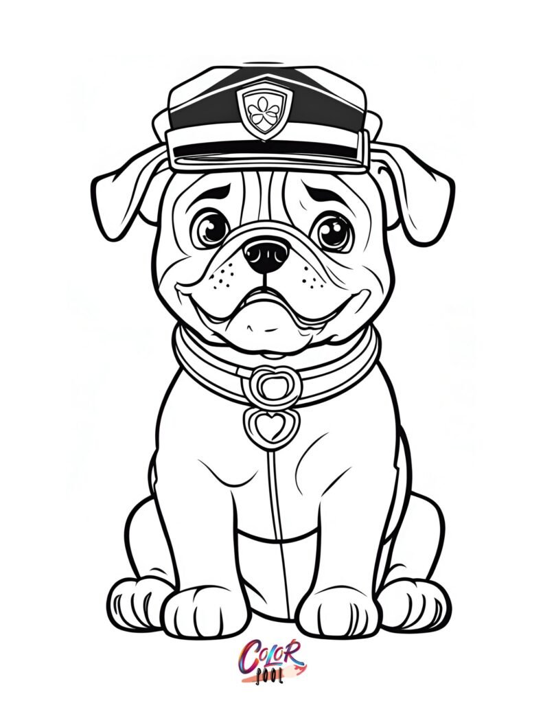 Paw patrol to color