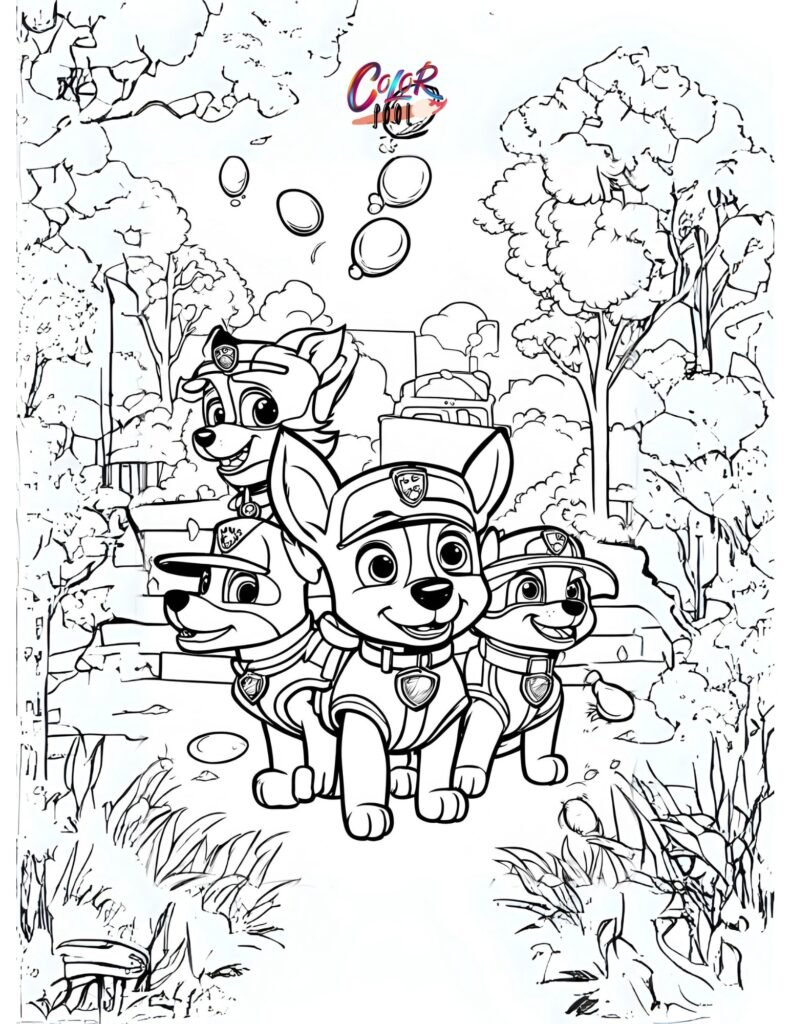 Paw patrol free coloring pages