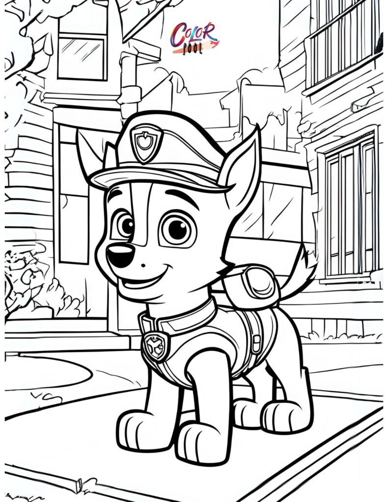 Paw patrol color pages