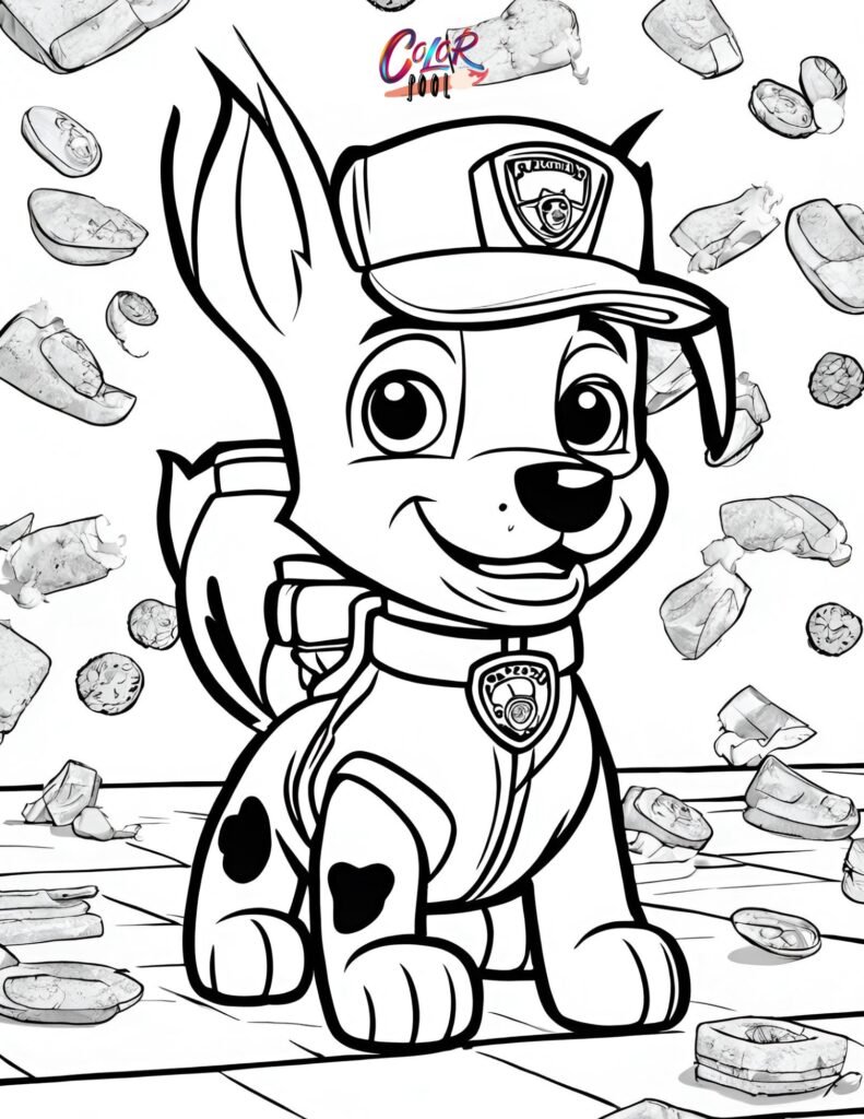 Paw patrol coloring sheets