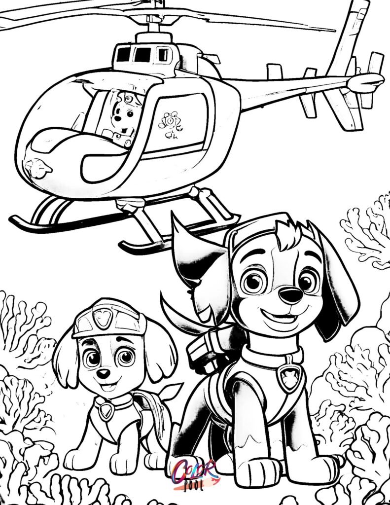 Paw patrol coloring