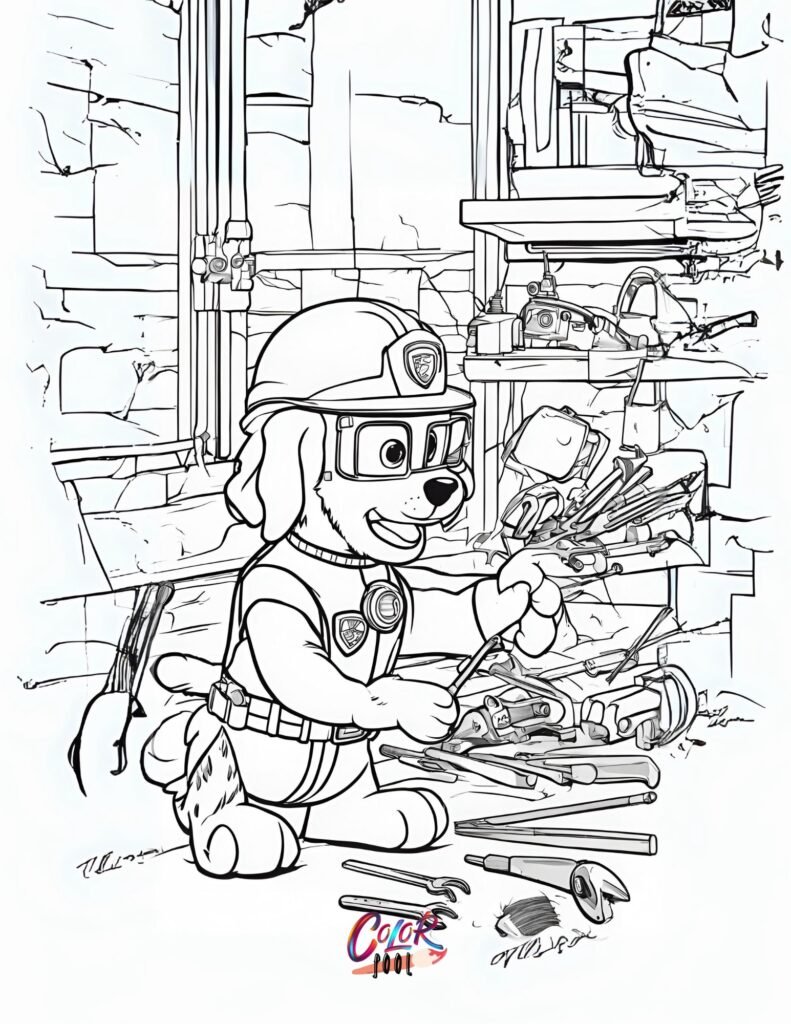 Paw patrol coloring sheet